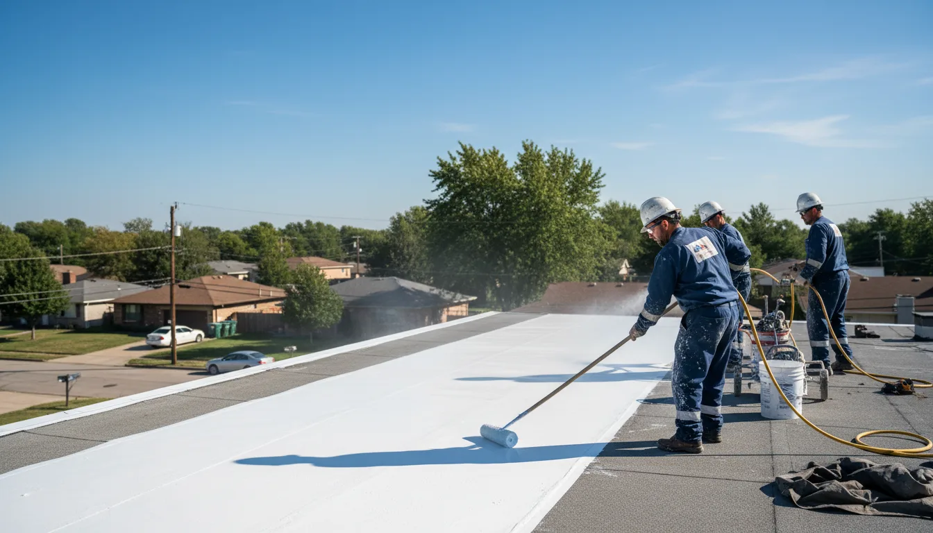 Commercial roof coating in Michigantown, IN near me